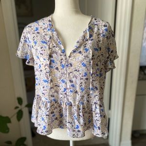 Gap floral blouse